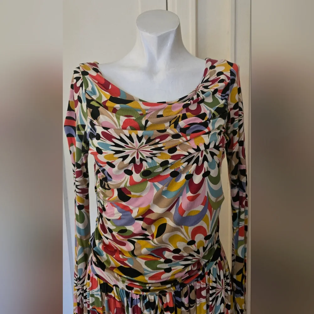 Leota New York Colorful Abstract Dress Size S - Picture 3 of 5